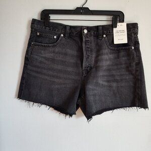 Ladies SZ 30 Madewell Black Brynn Long Short